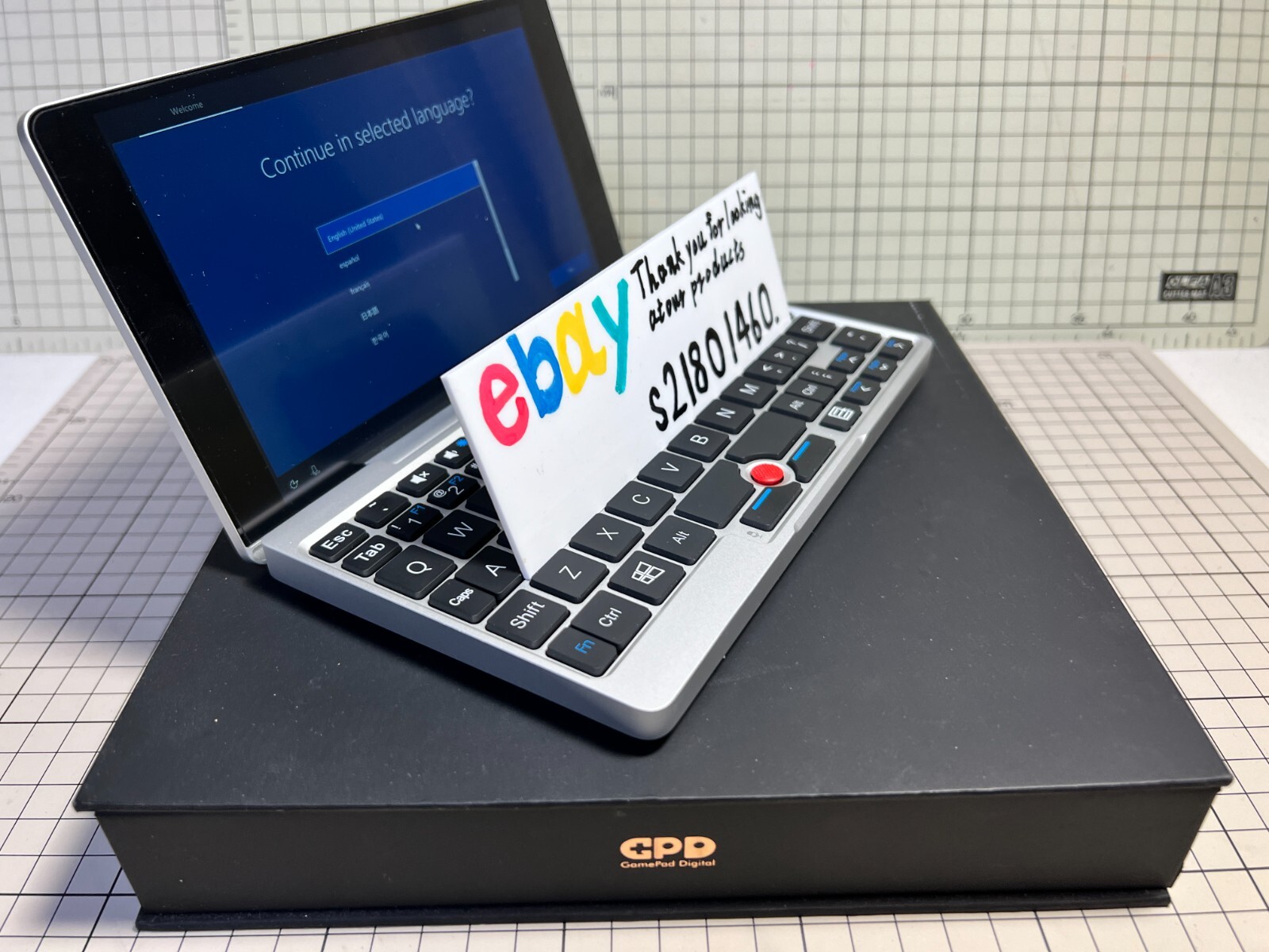 GPD POCKET X7-Z8750 model UMPC portable personal computer SILVER Excellent +