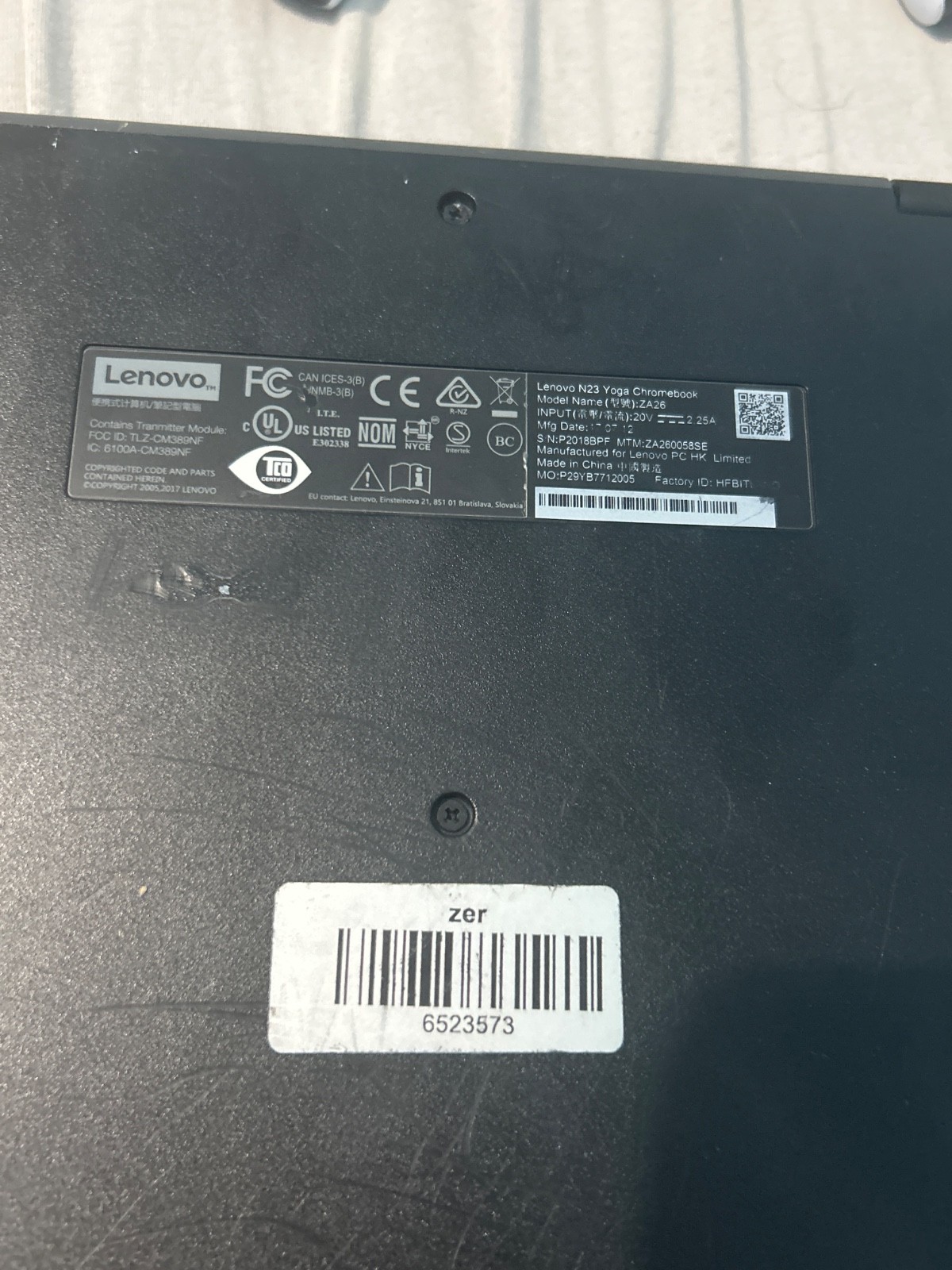 Lenovo N23 Yoga Chromebook 11.6 inch (32GB, MediaTek, 2.00GHz, 4GB)…