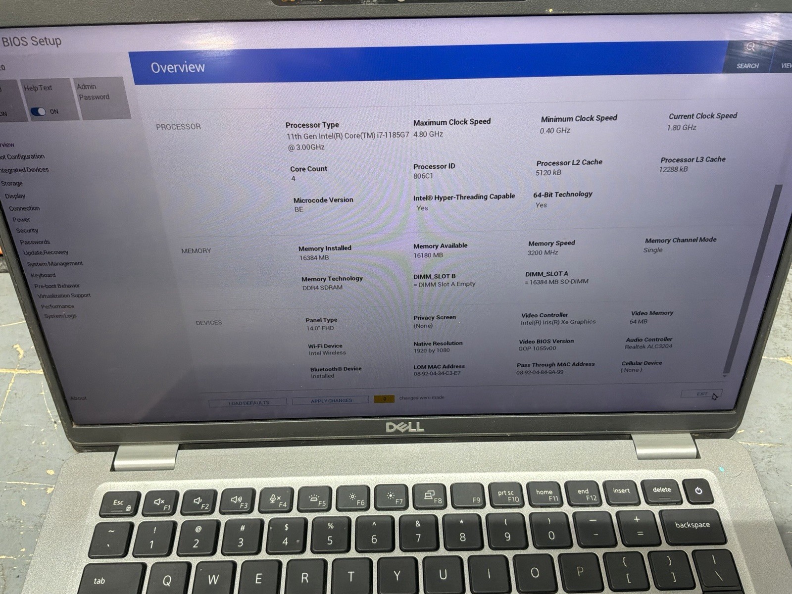 Dell Latitude 5420 Laptop 3GHz i7-1185G7 16GB 256GB SSD – Touchscreen WIN11P