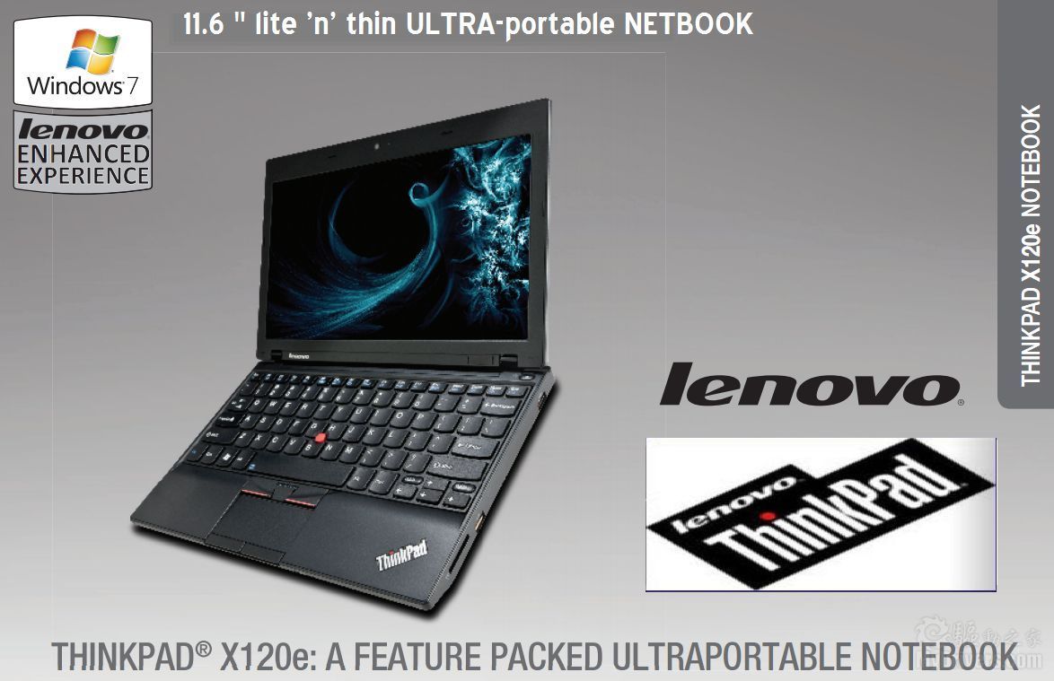 ✂ Lenovo Thinkpad x120e E-350 11.6″ ULTRA-portable NETBOOK laptop + good battery