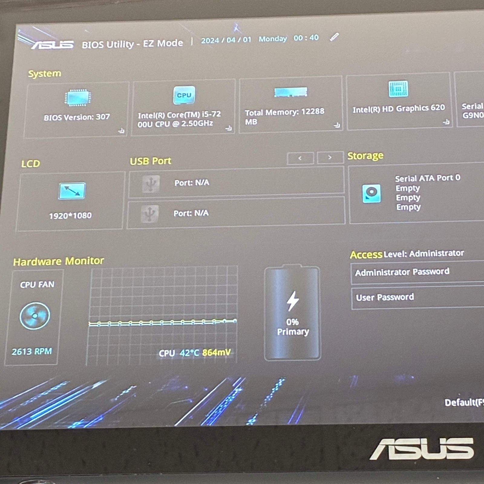 Asus Q504U 15 inch Core 5 12GB 1TB Silver READ