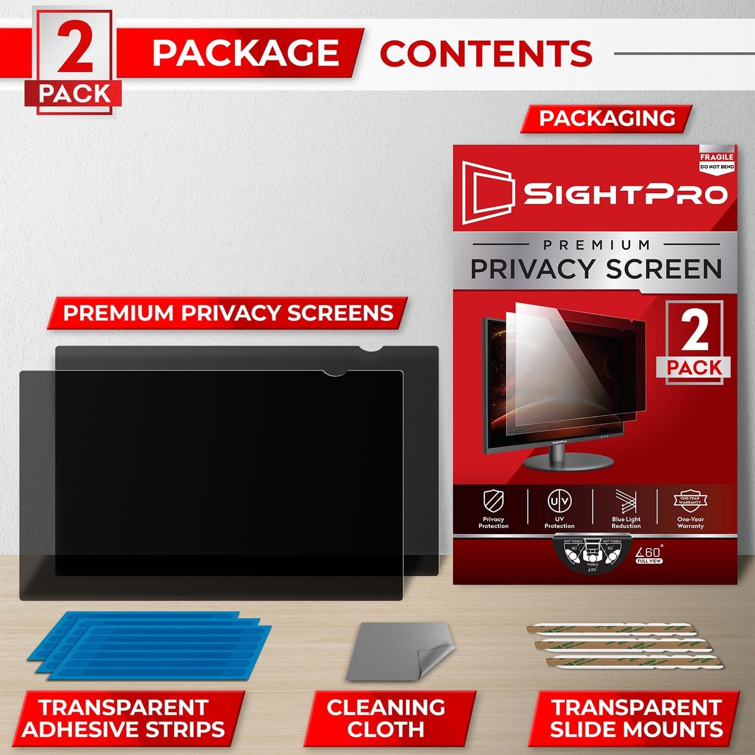 21.5 Inch 16:9 Computer Privacy Screen Filter for Monitor – Anti-Glare Protector