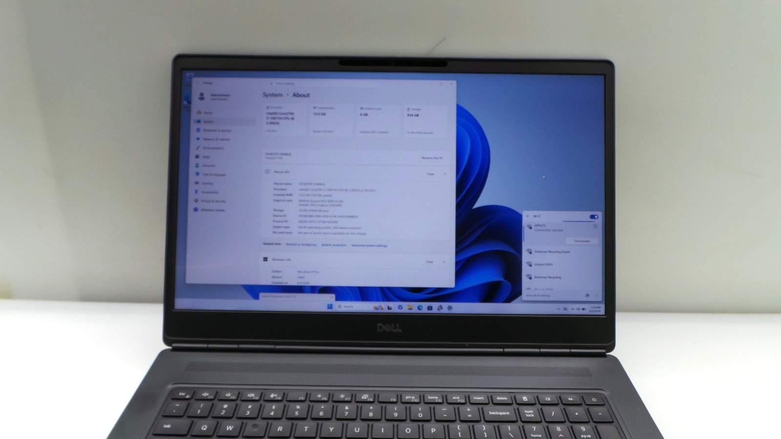 Dell Precision 7750 | 17.3″ | i7-10875H | 72GB 1TB SSD | RTX 3000