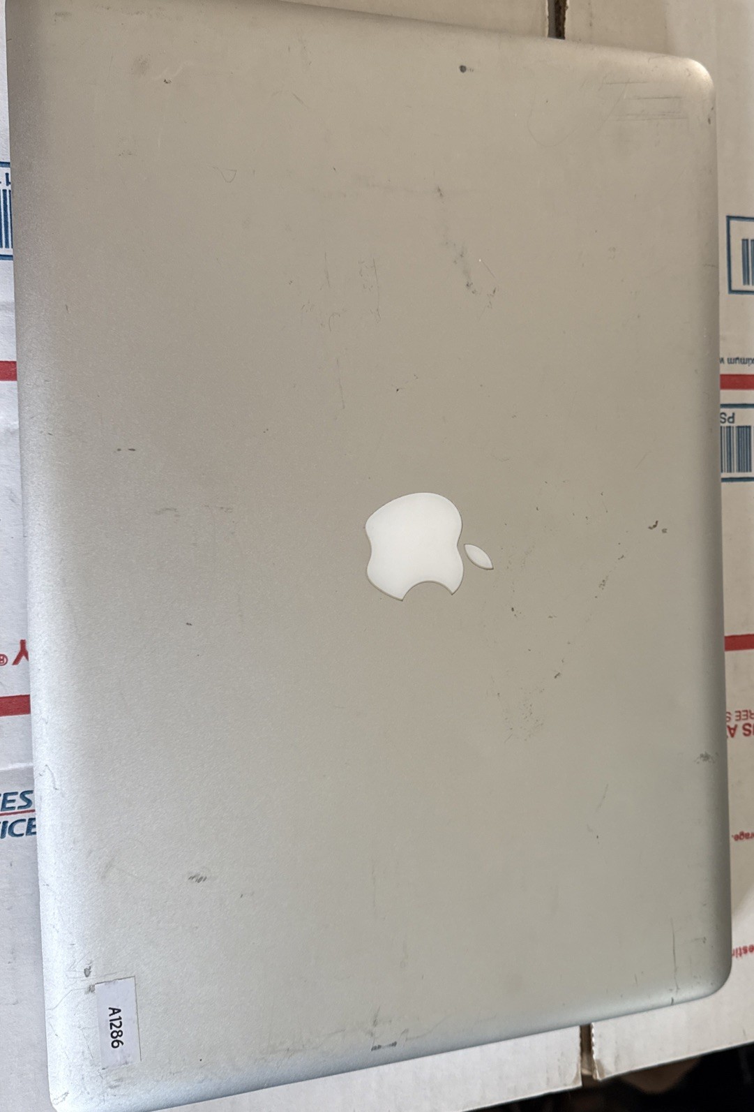Lot of (4) Apple MacBook Pro (1) A1278 & (3) A1286 Poor condition — 4- PARTS
