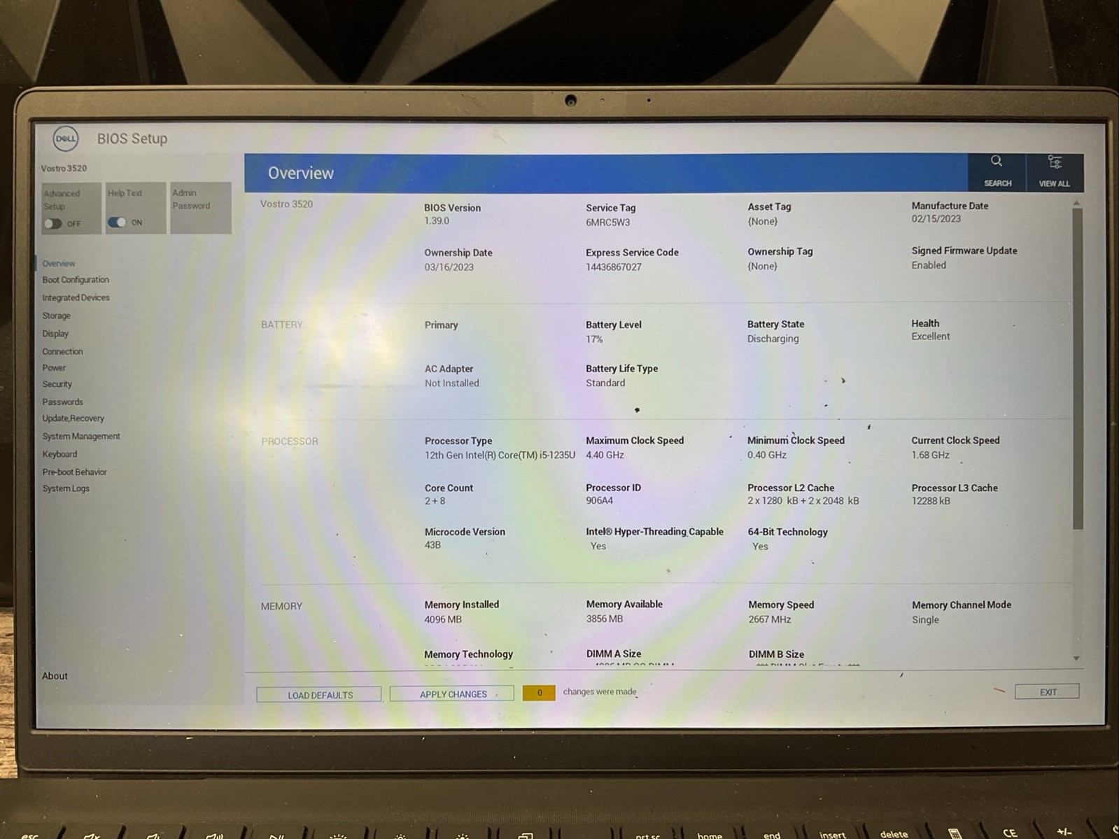 Dell Vostro 3520 / Intel Core i5 12th Gen / BIOS Unlocked / Parts Repair / M15