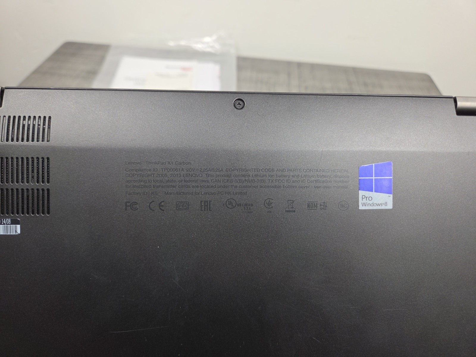 Lenovo ThinkPad X1 Carbon 2nd Gen 14″ Intel Core i5-4300U 8GB RAM 224GB SSD