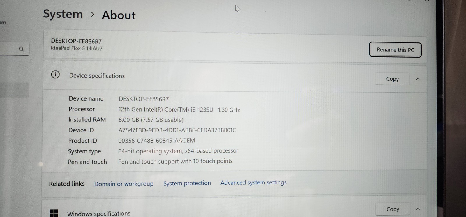 Lenovo IdeaPad Flex 5 14IAU7 14in Gray Intel Core i5 8GB RAM, 474GB SSD NEW!