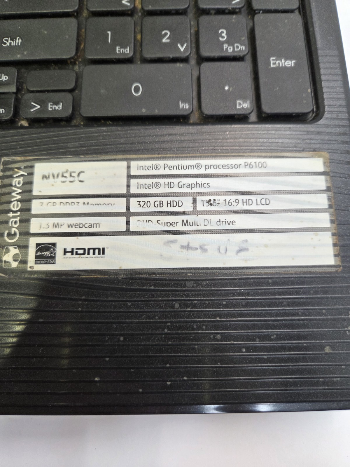 Gateway PEW91 – NV55C03u – 15.5” Laptop – UNTESTED New Power Supply
