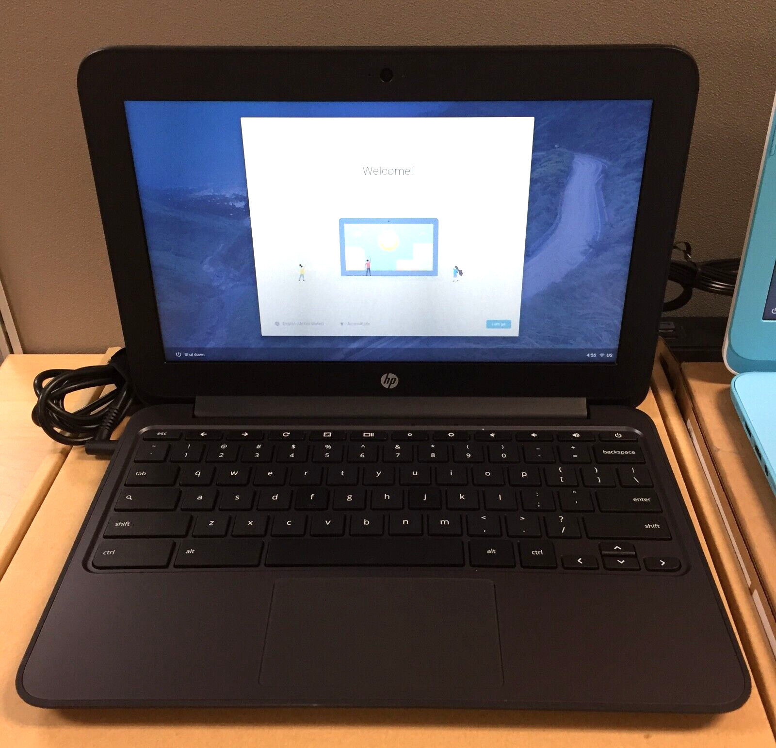 Lot of 2 *Bad Battery* HP Chromebook 14 14-ak030nr 11 G4/N2840/4GB RAM/16GB