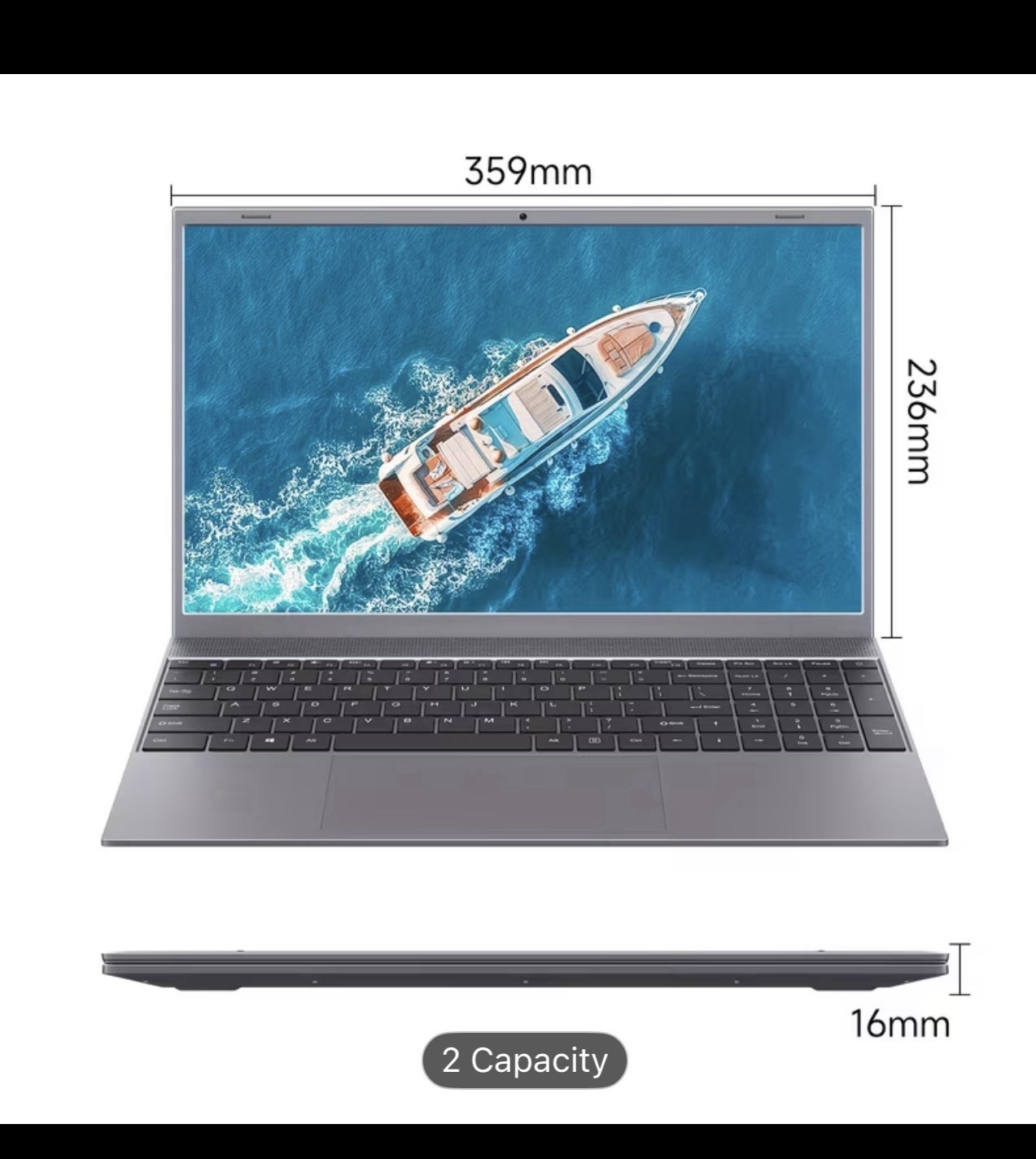 Intel Pentium J3710 15.6″ Laptop 8GB RAM 256GB SSD IPS FHD Stereo Speakers Wi-Fi