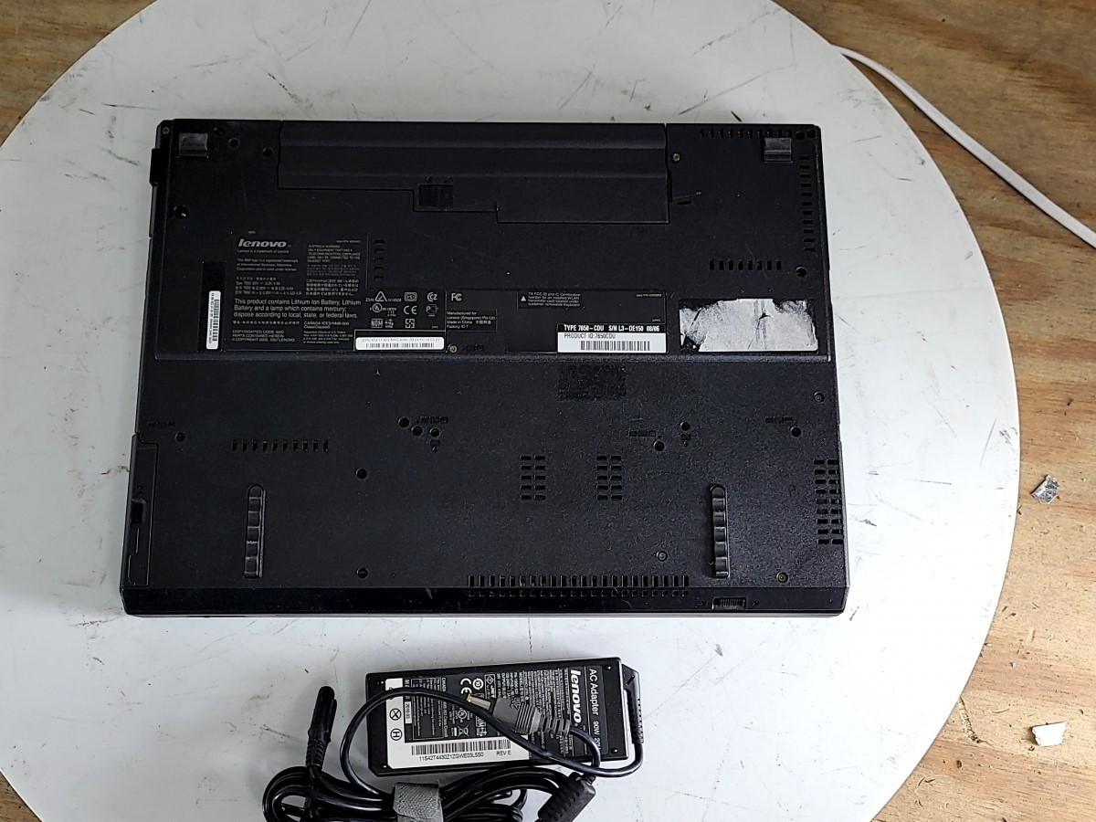 LENOVO ThinkPad R61e 7650CDU Laptop CORE2 DUO T5450 1GB 80GB