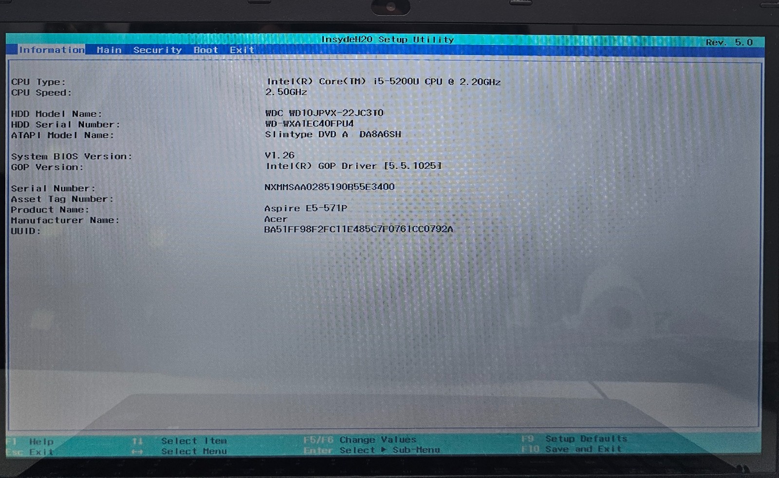 Acer Aspire E15 Touch E5-571P-568M Laptop Intel i5-5200U 8GB Ram 1TB WIN 10 (FL)