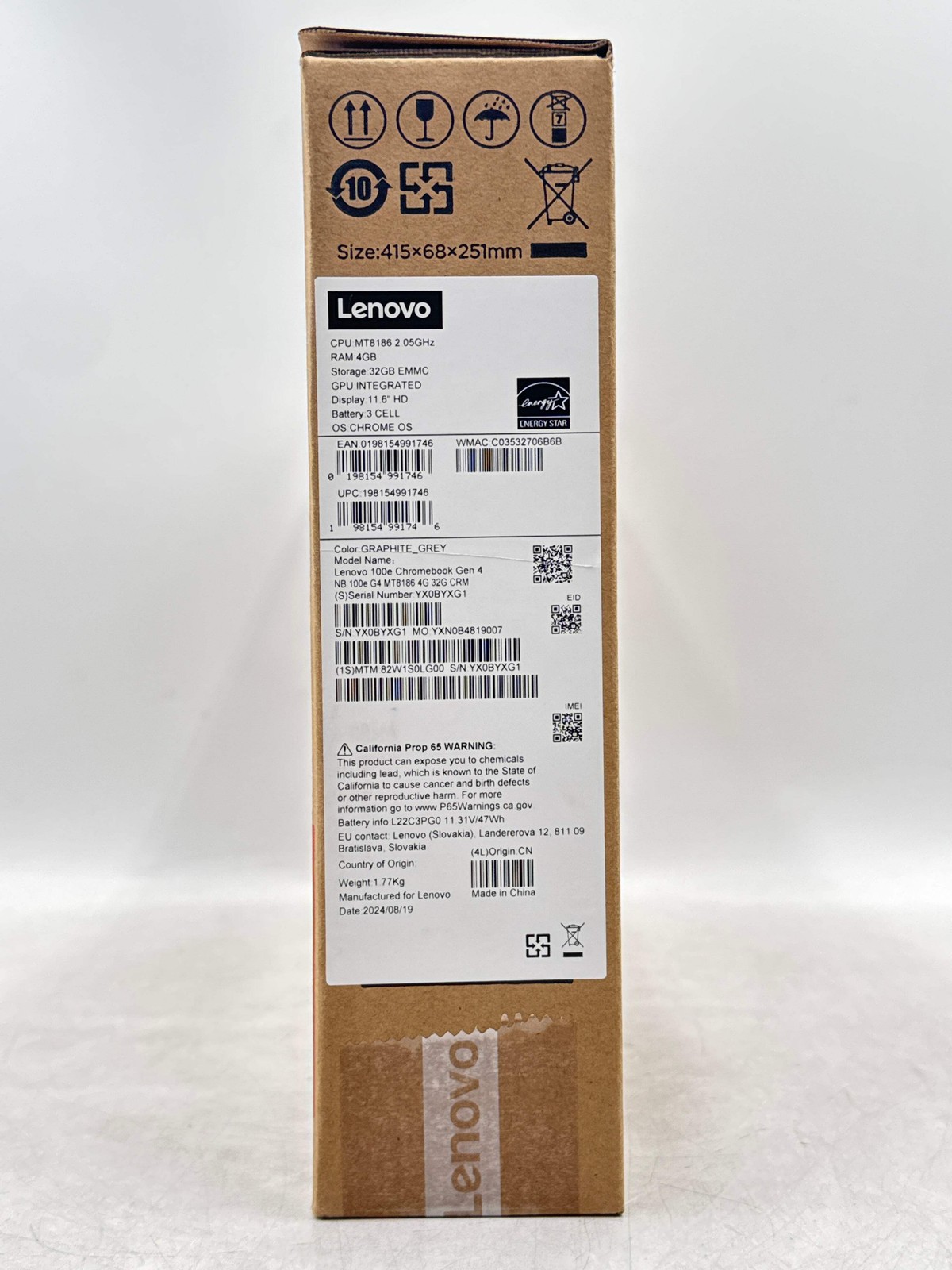 Lenovo 100e Chromebook Gen 4 11.6″ HD 4GB RAM 32GB – Brand New