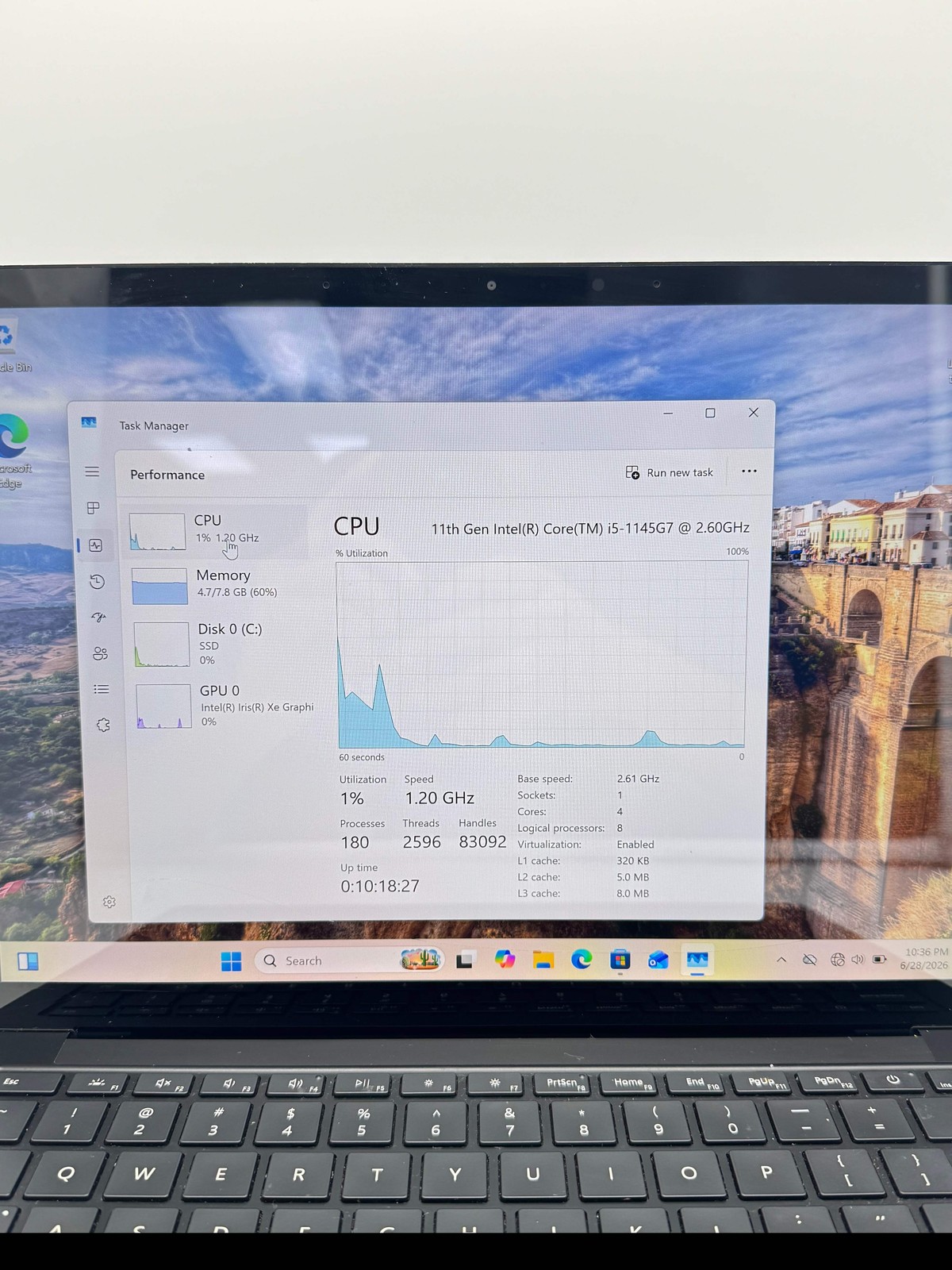 Microsoft Surface Laptop 4 1951 13.5″ i5-1145G7 8GB 512GB Cracked Screen For Par