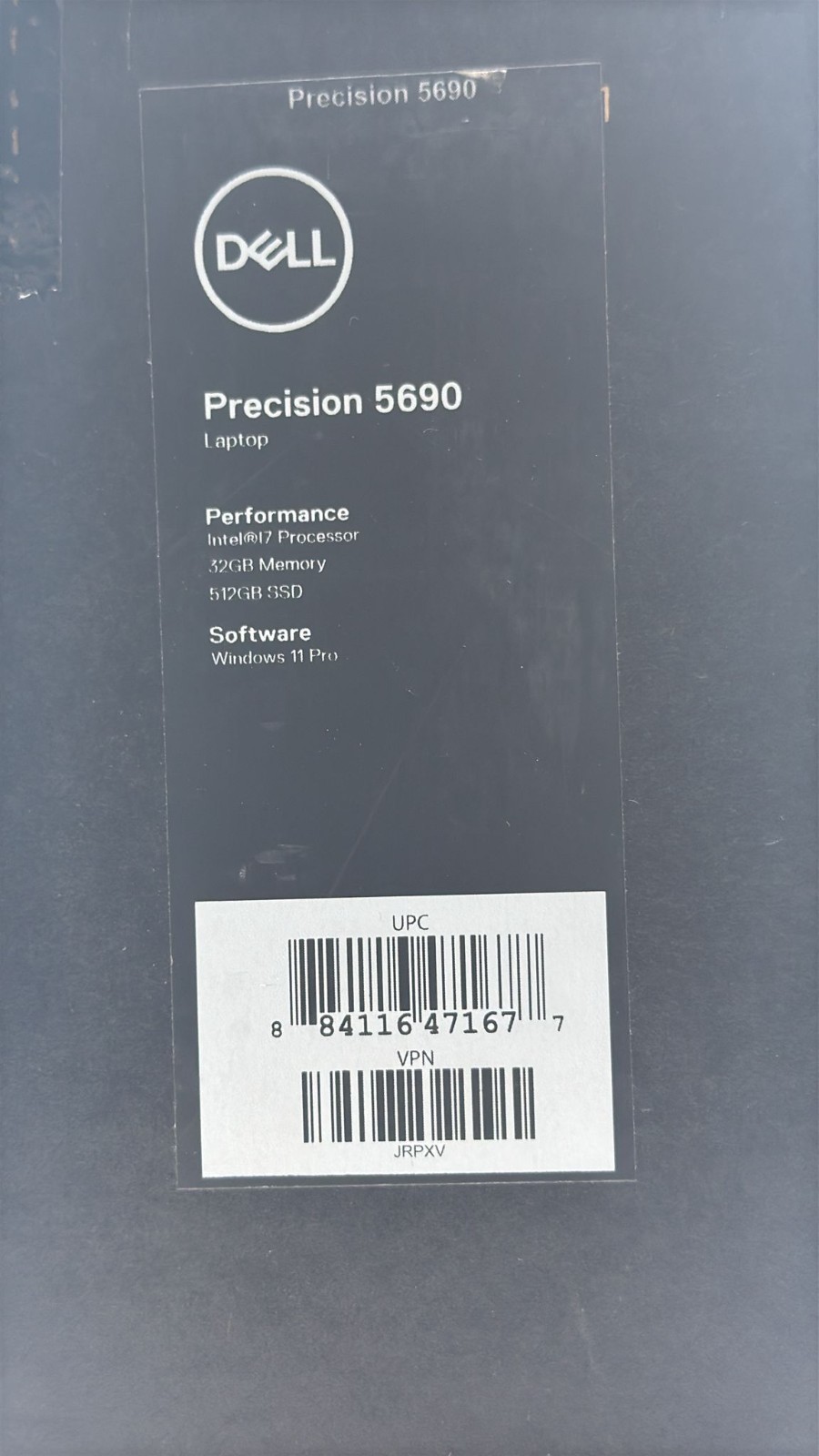 Dell 16″ Precision 5690 Multi-Touch i7 Vpro 32GB 512GB SSD(JRPXV)