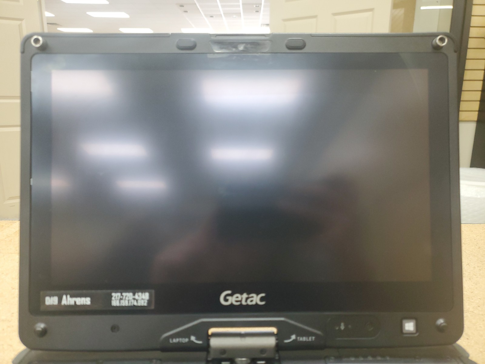 GETAC V110 Laptop Tablet Touch Screen i5-4300U 1.90GHz 8gB No HDD 9650hrs
