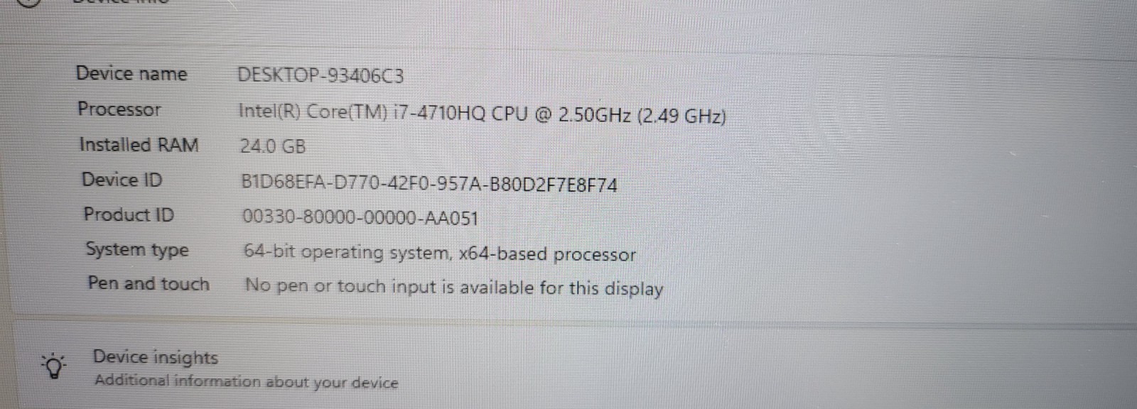ASUS ROG G751JT 17.3” Intel i7-4710HQ 256GB SSD 24GB Ram win 11