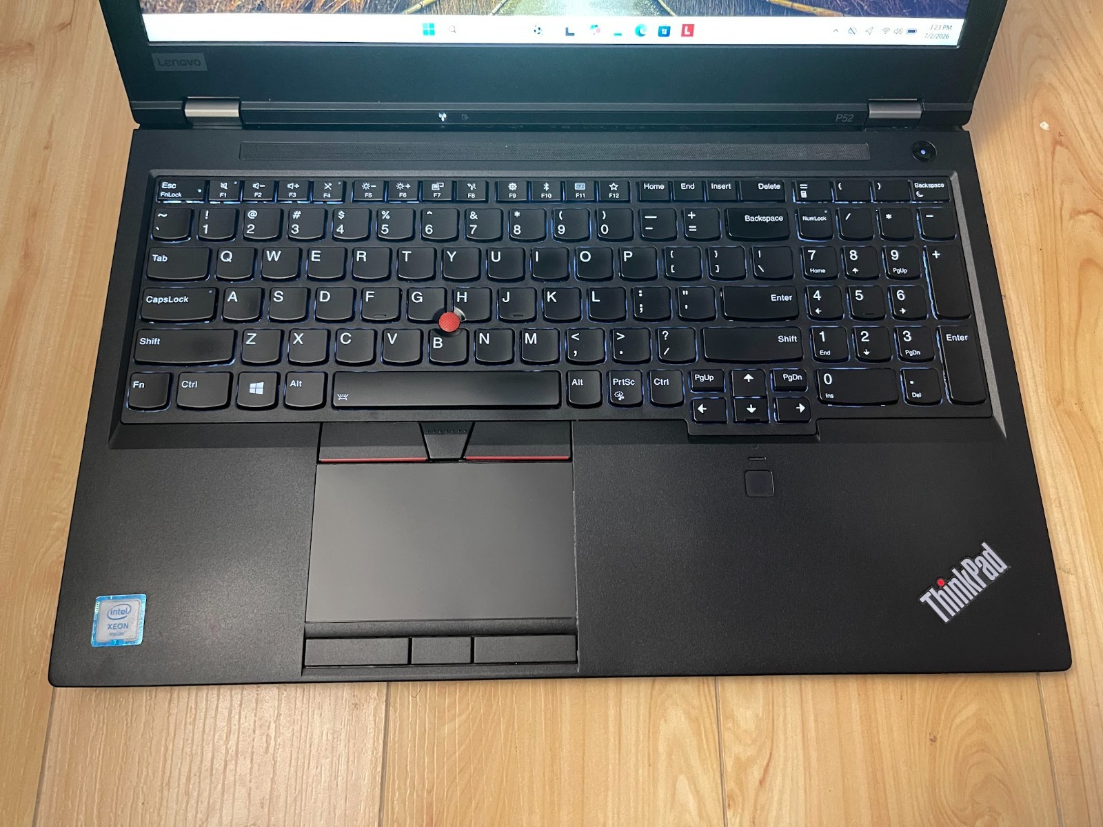 Lenovo ThinkPad P52 15.6″ 1920×1080 FHD Xeon E-2176M 32GB 512GB P2000 Wi-Fi 6E