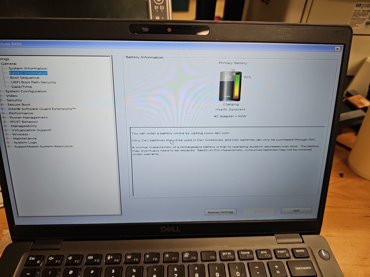 Dell Latitude 5400 Intel Core i5-8365U 16GB RAM 256GB SSD Batt Branded 111825-1