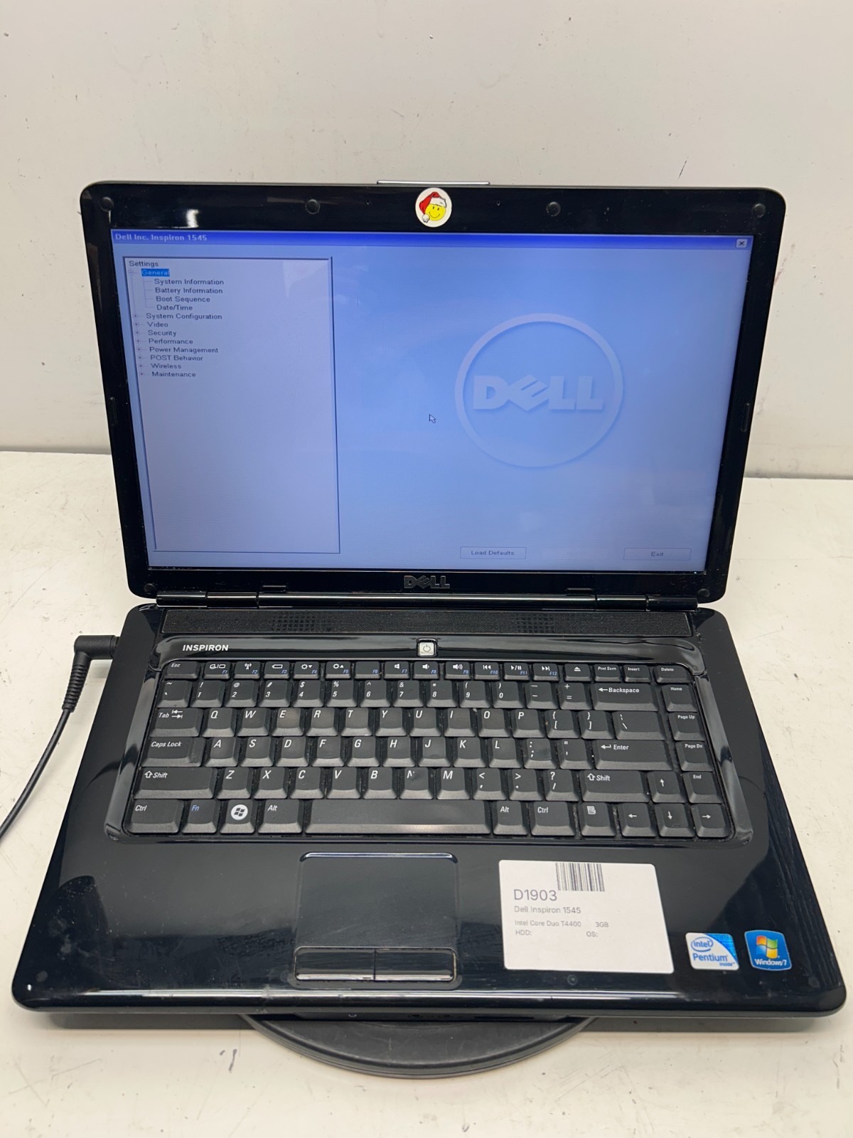 Dell Inspiron 1545 Intel Core Duo T4400 2.20GHz 3GB NO HDD