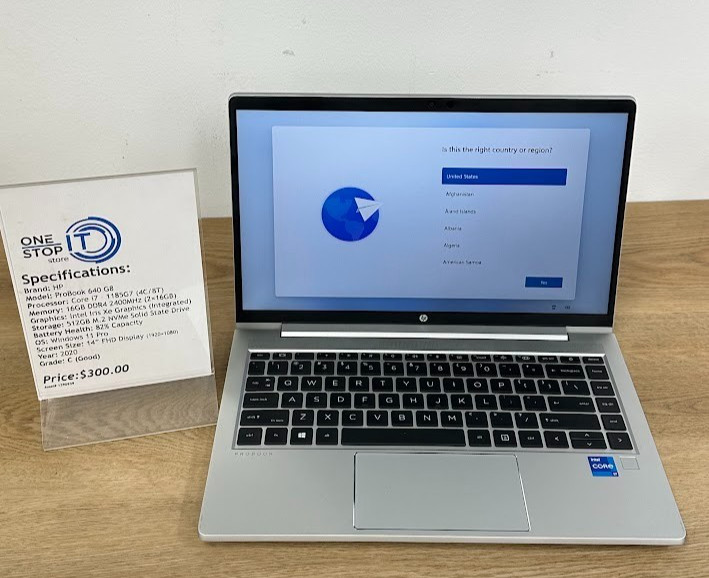 HP ProBook 640 G8, Core i7 1185G7, 16GB DDR4, Intel Iris Xe, 512GB SSD, 2020