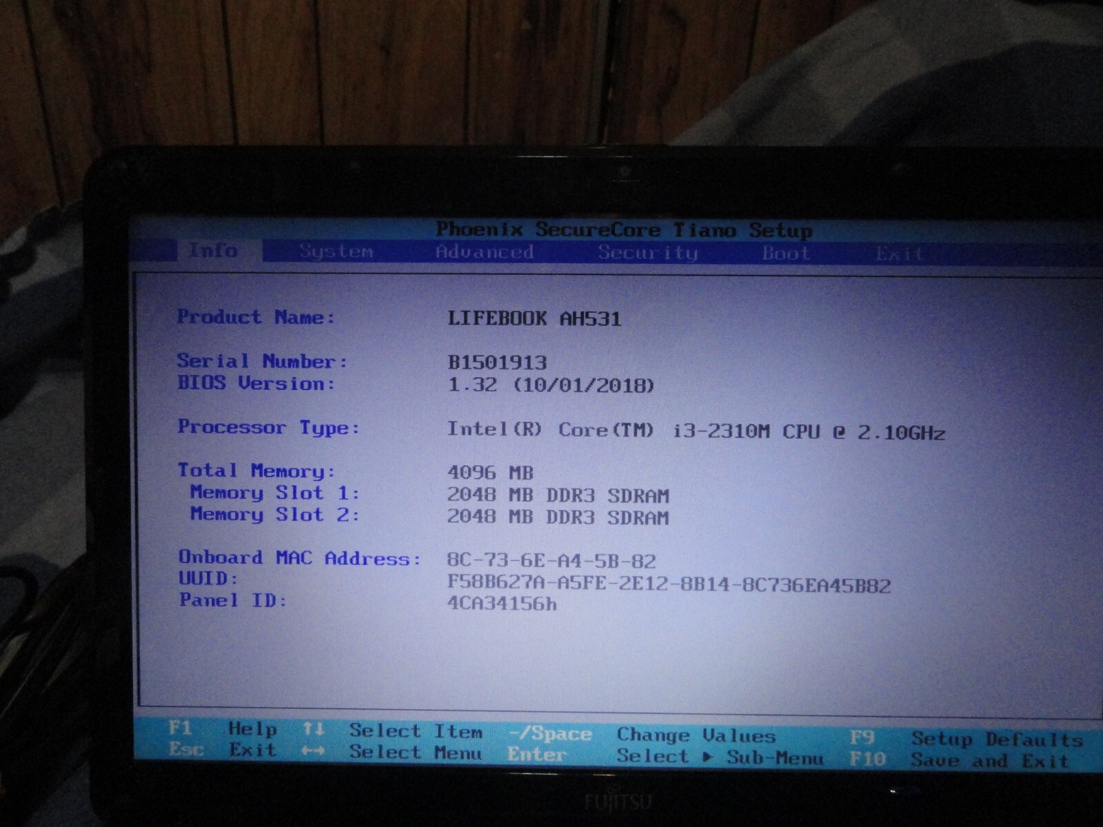 Fujitsu Lifebook AH531 Windows 7 Home Premium SP1 Activated Laptop