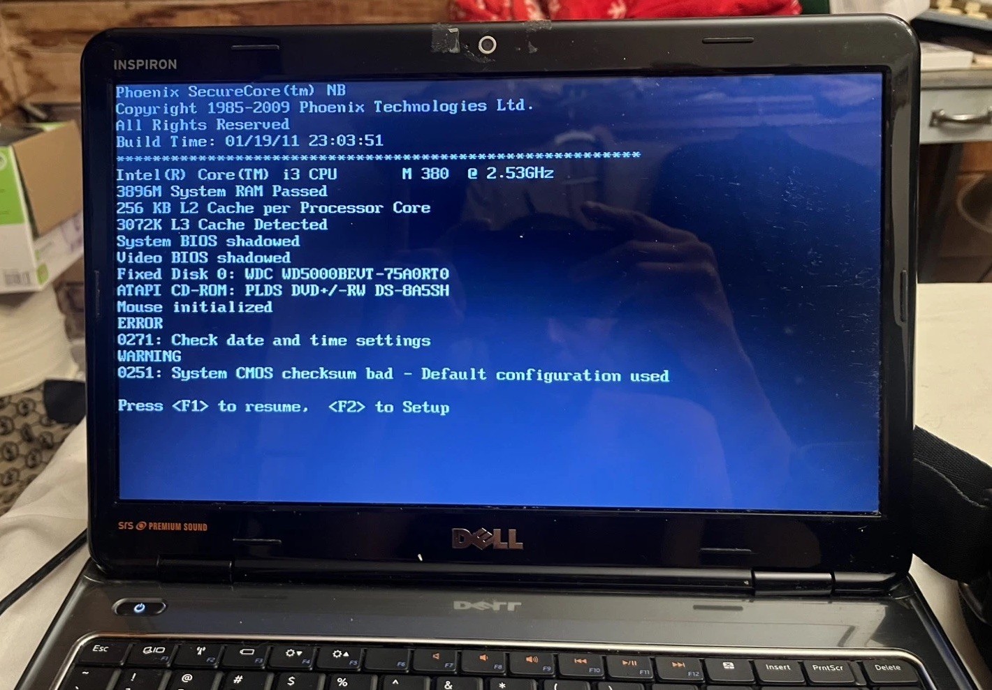 Dell Inspiron N4010 Reg Model: P11G, Laptop Bundle, SRS Premium Sound, Untested