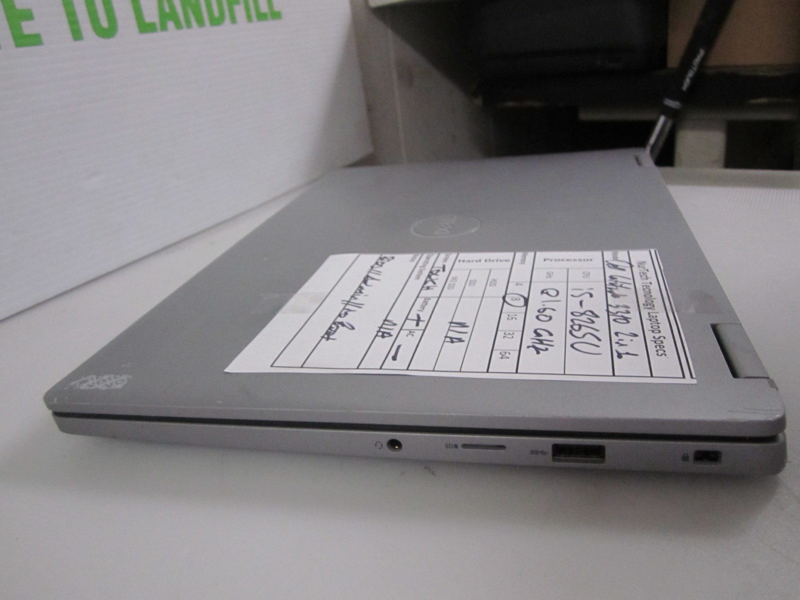 Dell 3310 2 in 1 I5-8265U 1.60GHZ 8GB NO HDD/AC/OS LAPTOP BIOS READ++