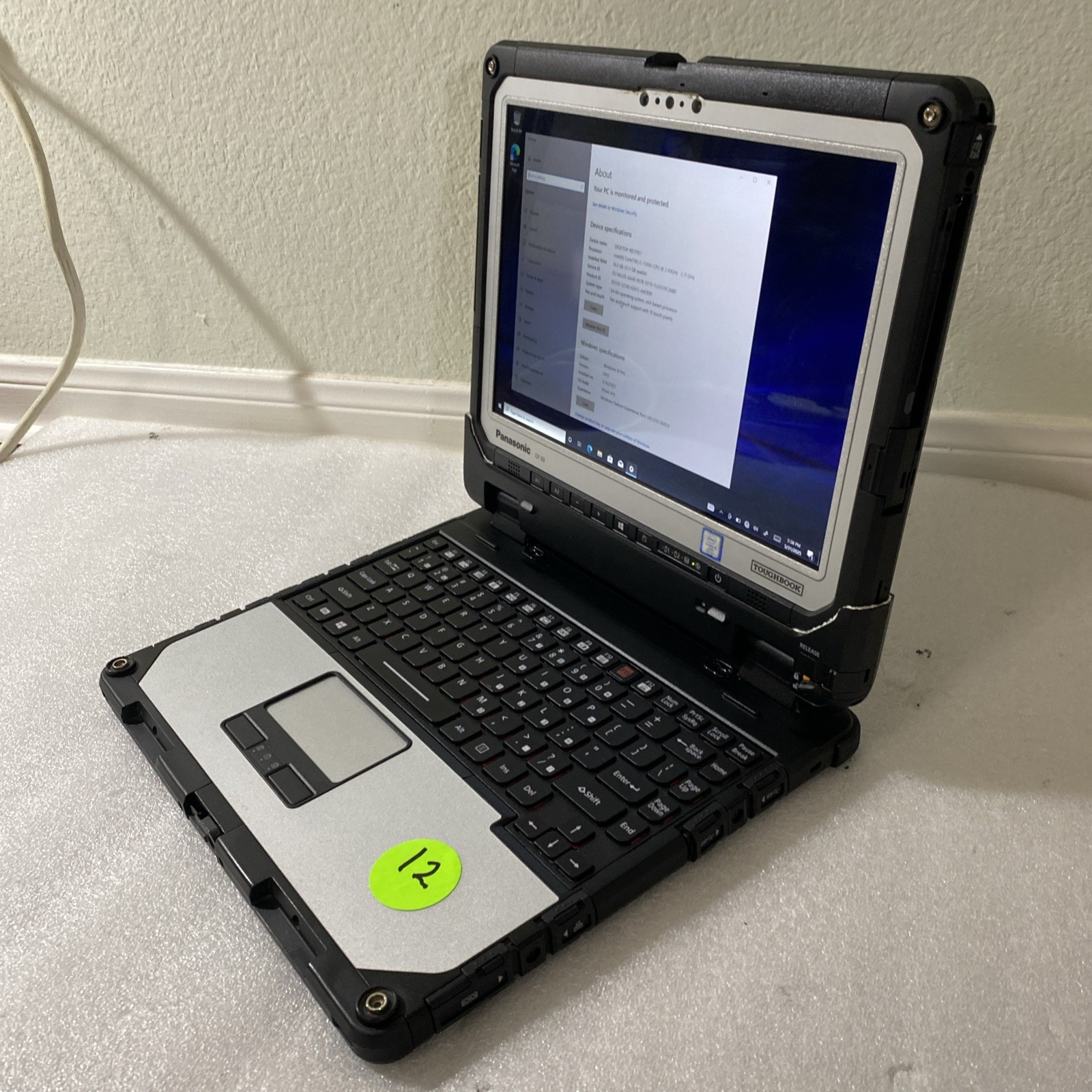 Panasonic Toughbook CF-33 i5-7300U 16GB RAM 512GB SSD 4G LTE Low 4800 Hrs _#12