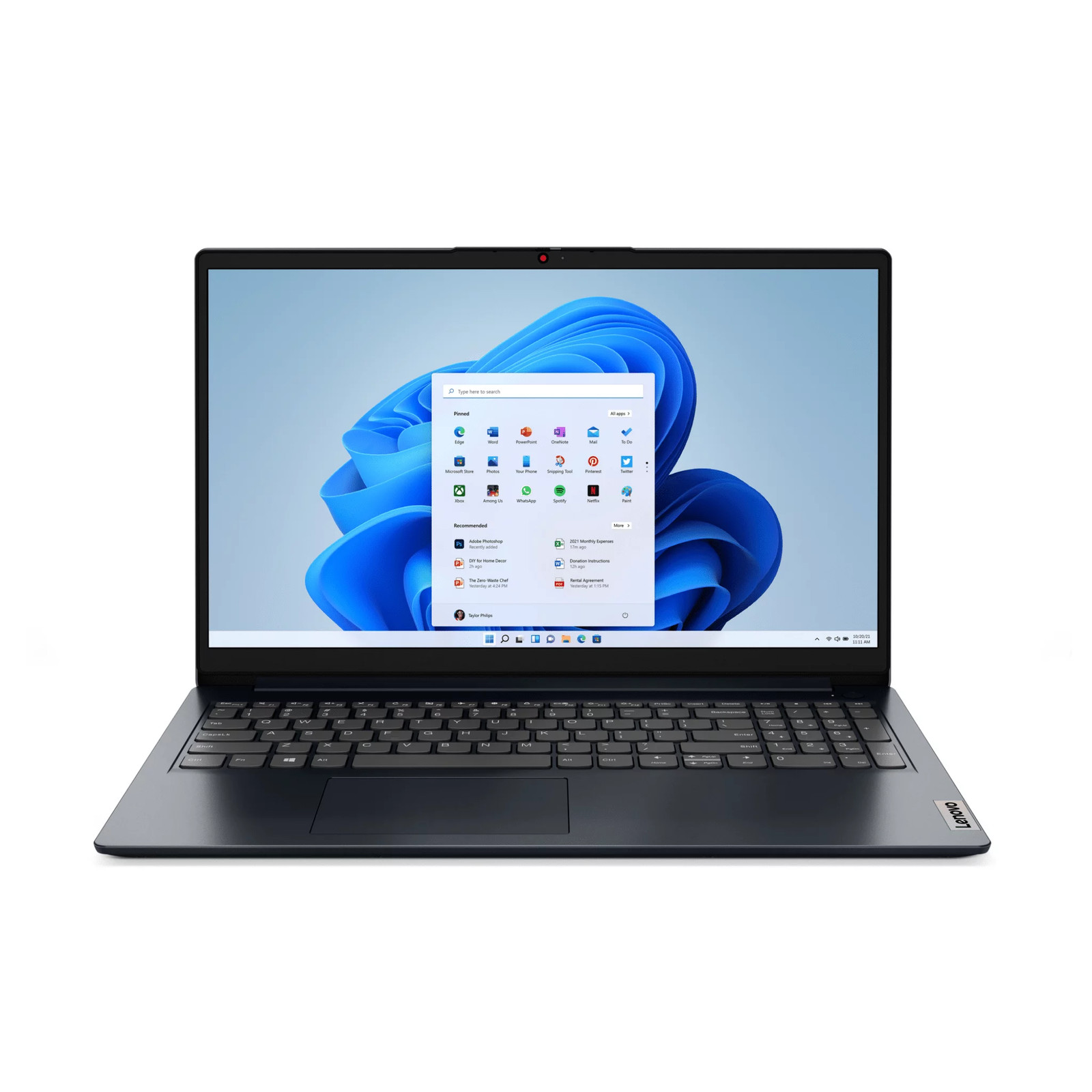 Ideapad 1 15.6 Inch Laptop AMD Ryzen 3-7320U 8GB RAM 256GB SSD Abyss Blue