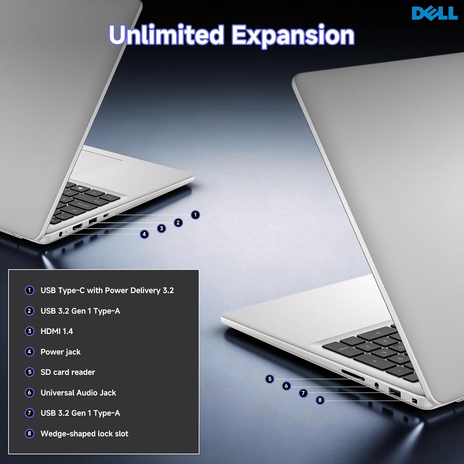 Dell 16 DC16251 FHD+ Touchscreen Laptop, Intel 10-Core Core 7 150U 32 GB 1 TB