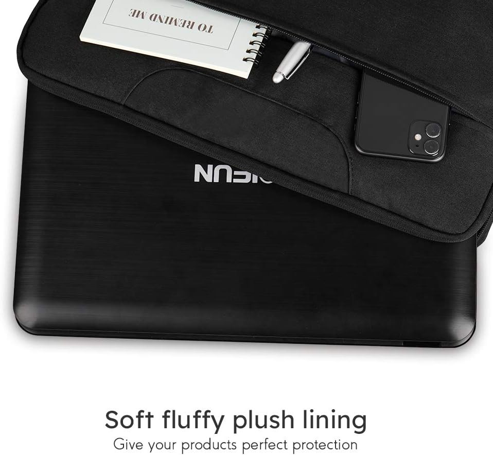 Carrying Bag for 17.5 Inch Portable DVD Player, Travel Laptop Sleeve Bag, Black