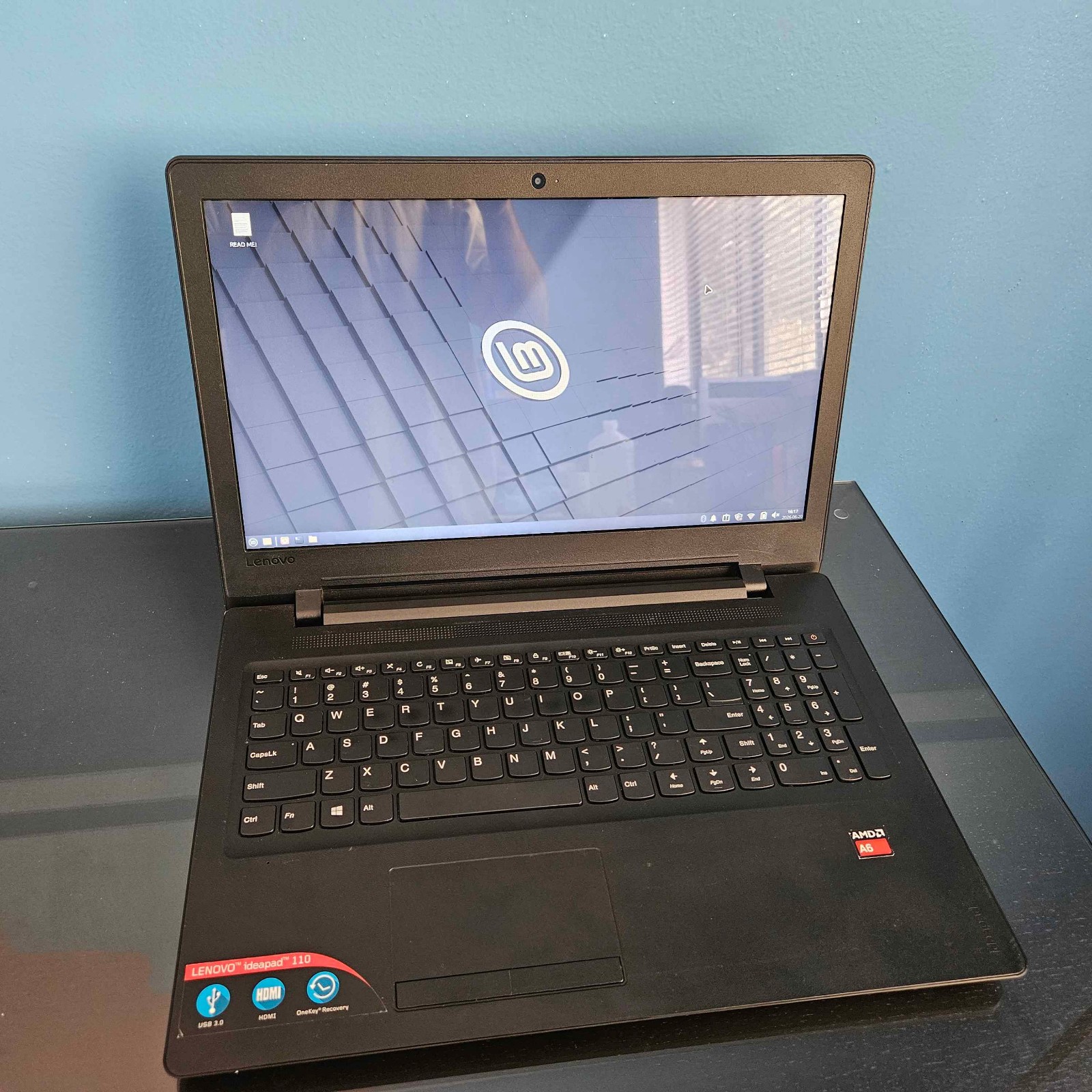 Lenovo IdeaPad 110-15ACL A6-730 4GB RAM 500GB SSD Linux Mint