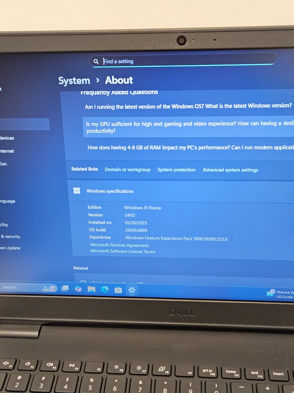 Dell Inspiron 3505 AMD RYZEN 5 3450U, 8GB RAM, 256GB NVME, WIn11 *READ #0180