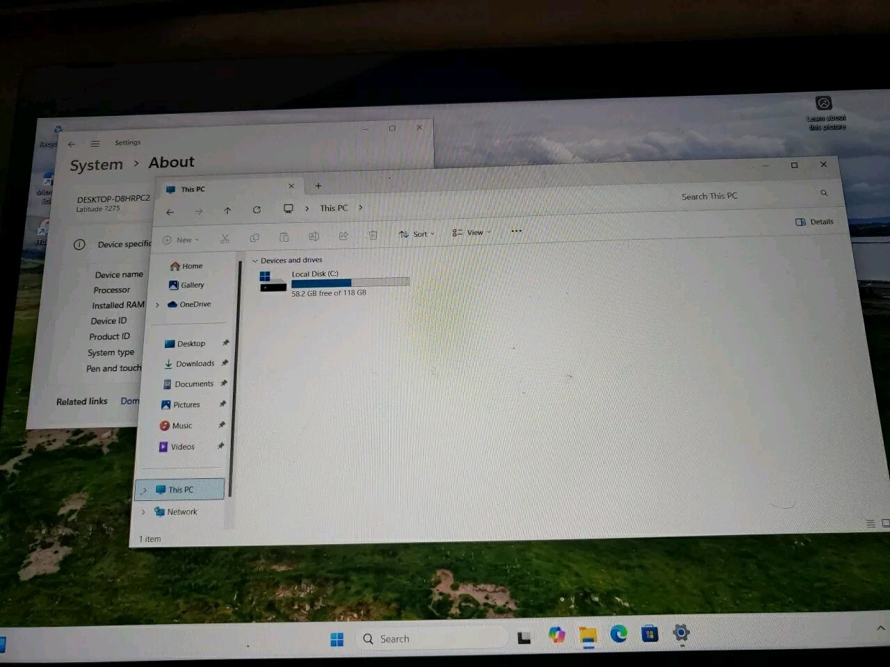 Dell Latitude 7275 Dual Core m7-6Y75 1.20GHz 128GB SSD 8GB RAM -Win 11pro