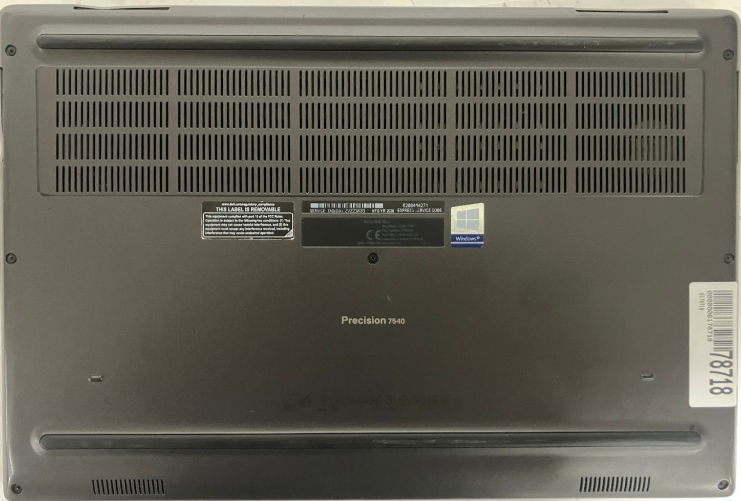 Dell Precision 7540 NVIDIA Quadro RTX 3000 2.8GHz Intel Xeon E-2276M 64GB 1TB