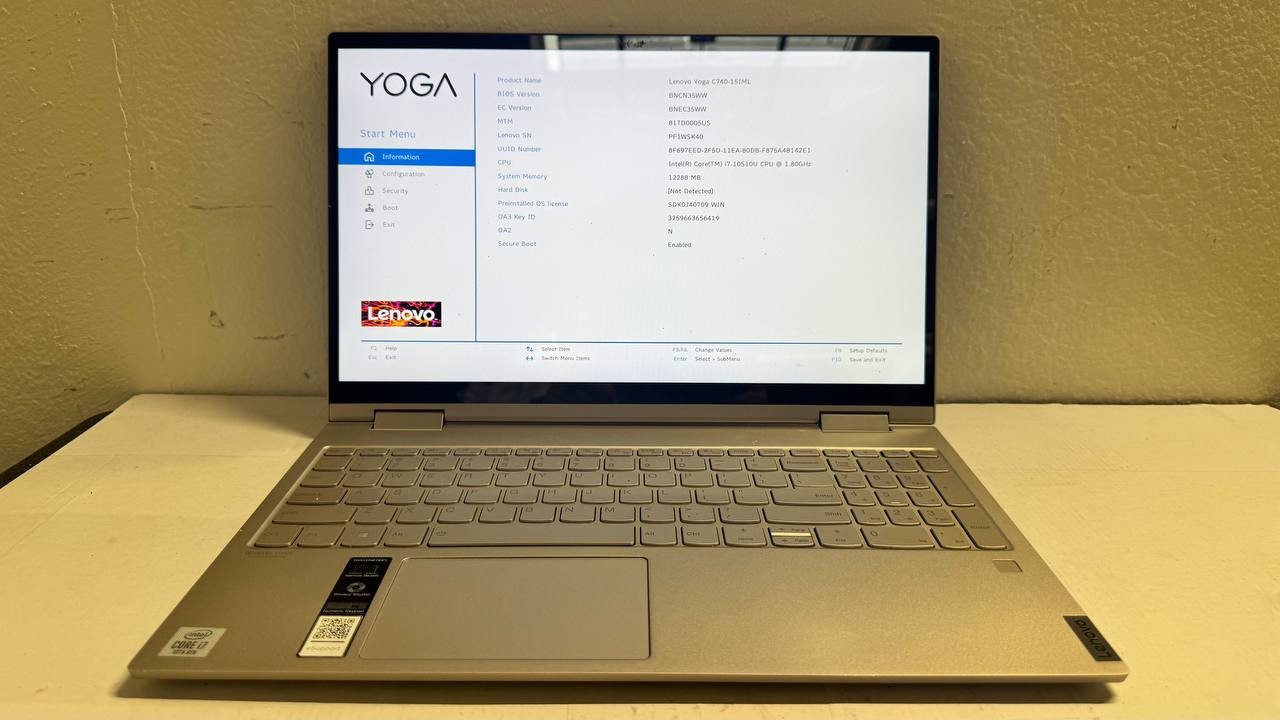 LENOVO YOGA C740-15IML | INTEL CORE I7-10510U 1.80GHZ | 1TB | 12GB win 11pro