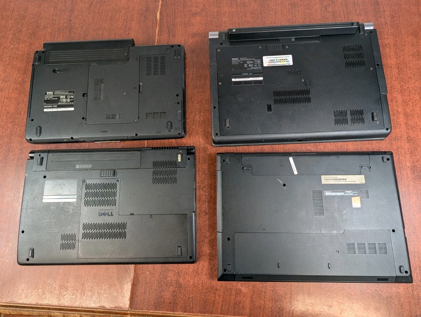 Lot 4 Dell Inspiron 15 & Studio 15.6” & 17” PP31L PP39L PP41L Windows Intel Core
