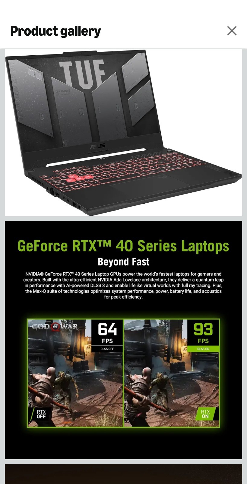 ASUS TUF Gaming F16 16″ i7-14650HX 32GB 954GB SSD RTX 5060 Win11 Black