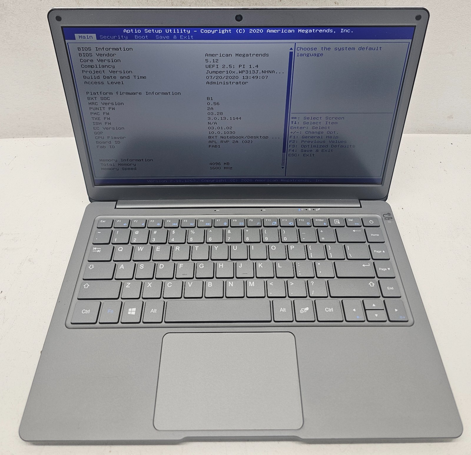 Jumper Tech EZbook X3 13.3″ Laptop Intel Celeron N 4GB Ram NO HD/OS (FL)