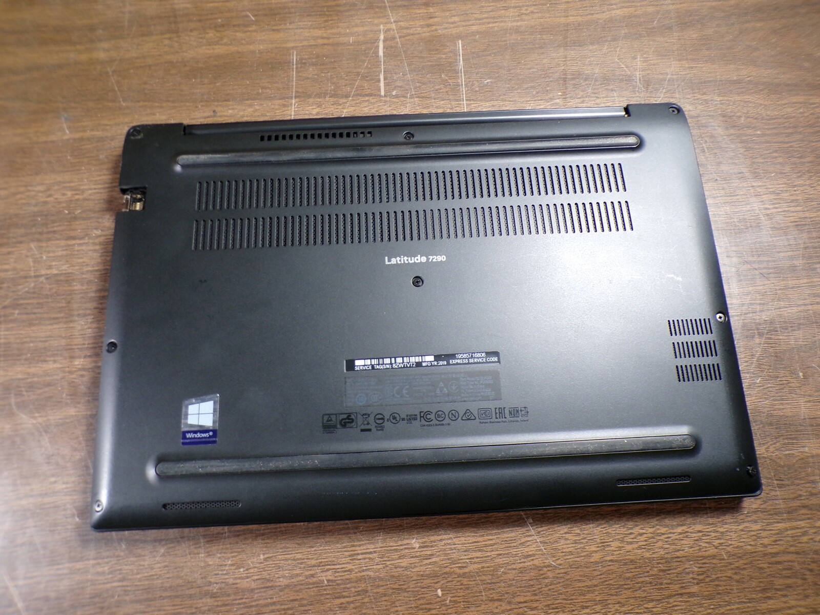DELL LATITUDE 7290 INTEL CORE i5-8350U 1.70GHZ 16GB RAM **BIOS L0CKED **NO HD