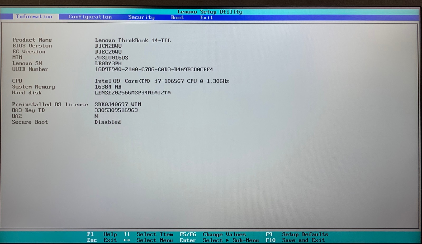 Lenovo ThinkBook 14-ITL 14″ Laptop i7-1065G7 16GB RAM 256GB NVMe, As Is