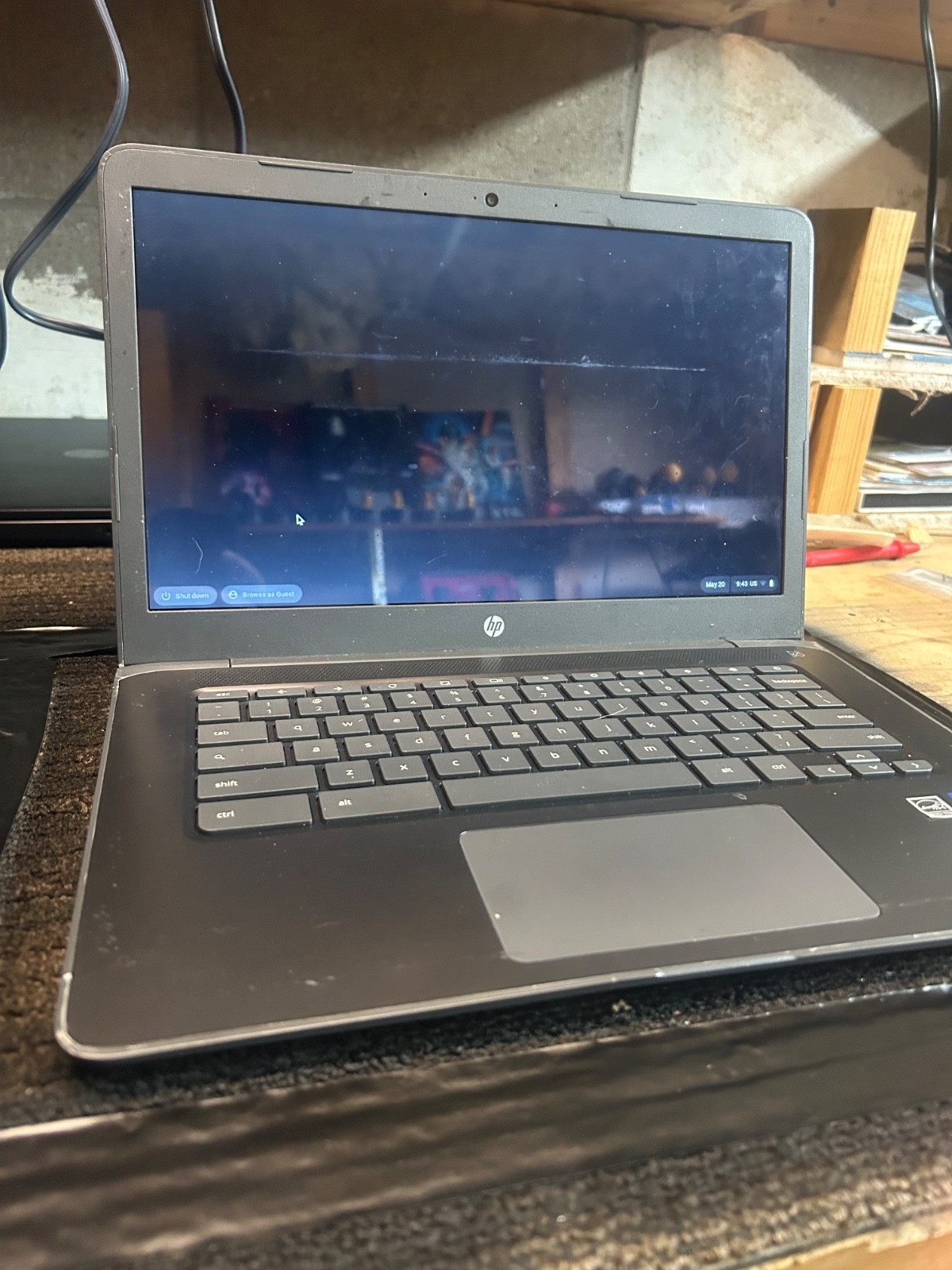 HP Chromebook 14 inch (32 GB, Intel Celeron, 1.1GHz, 4GB) Laptop – Gray -…