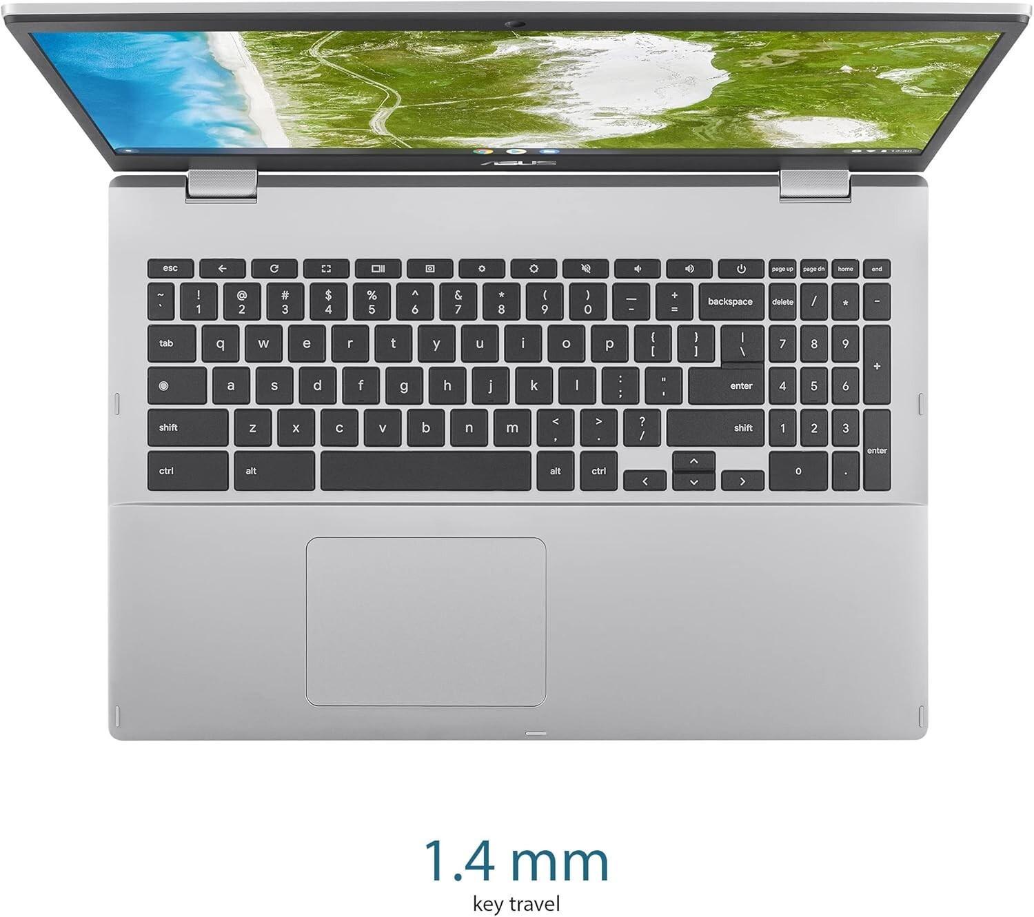 ASUS Chromebook CX1, 15.6″ FHD Celeron N3350 64GB eMMC 8GB Chrome OS Silver NEW