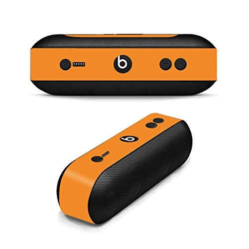 MightySkins Skin Compatible with Beats by Dr. Dre Pill Plus – Solid Orange | Pro
