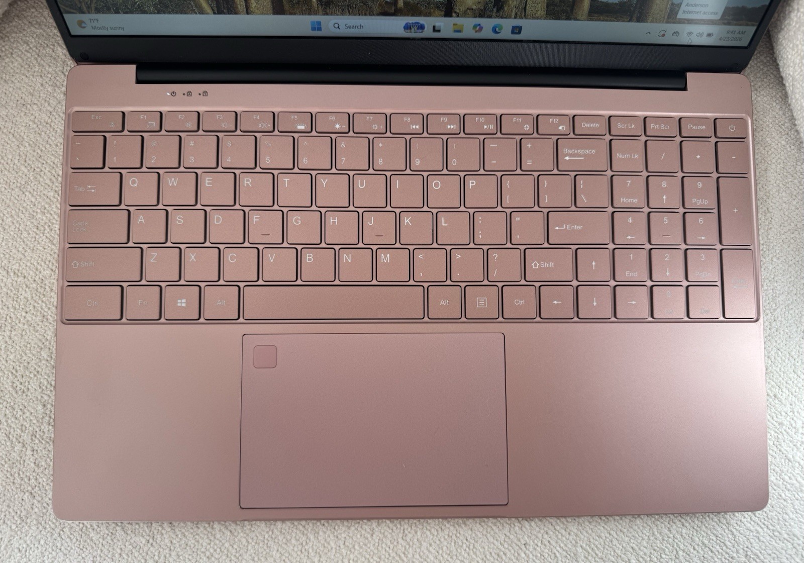 Molegar Pink Laptop Computer 15.6” T152A 16GB ram 1080p