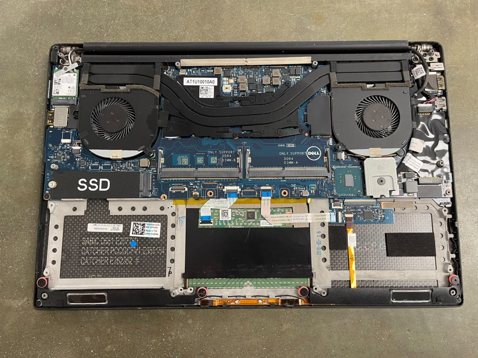 LOTX6 Dell Precision 5520 15.6″ Xeon E3-1505M M1200 SCREEN MOTHERBOARD READ