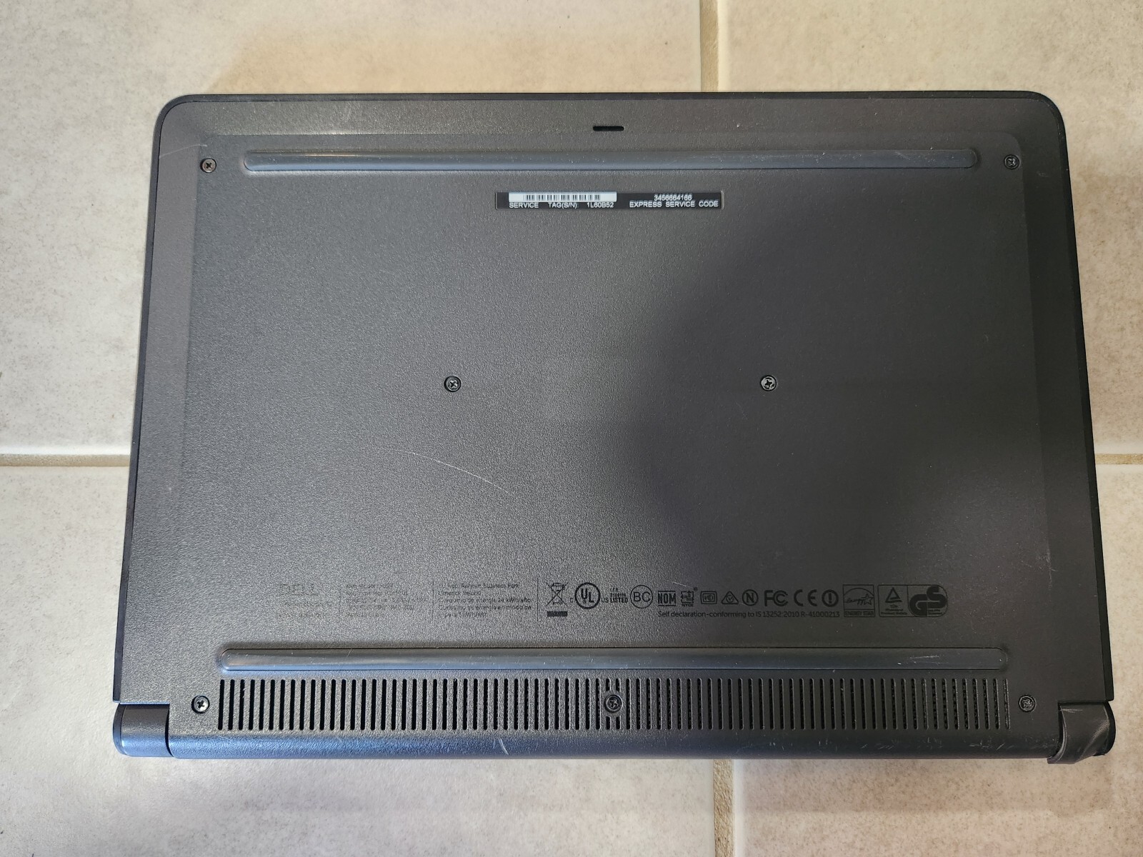 DELL CHROMEBOOK 11 NOTEBOOK PC COMPUTER P22T POWERS ON NO CHARGER PARTS ONLY!