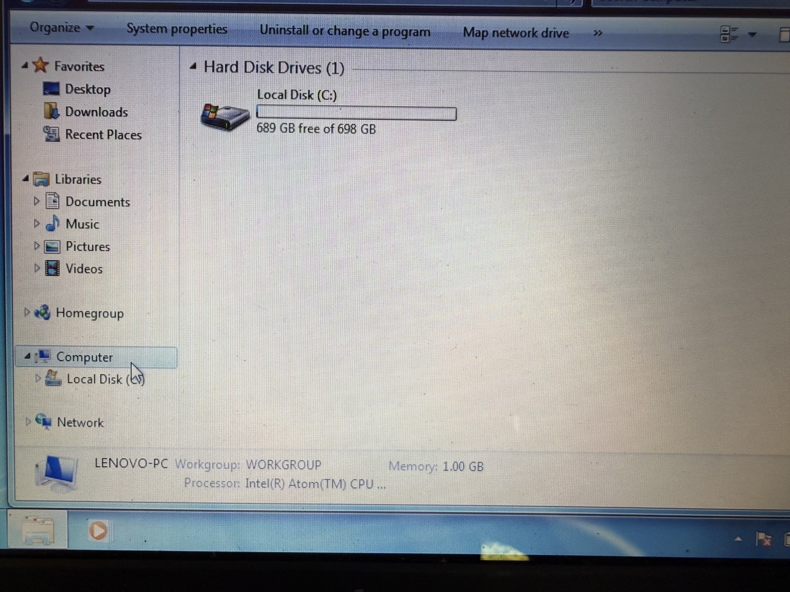Lenovo IdeaPad S10 10″ Atom 1.6GHz/1GB/750GB HDD Windows 7