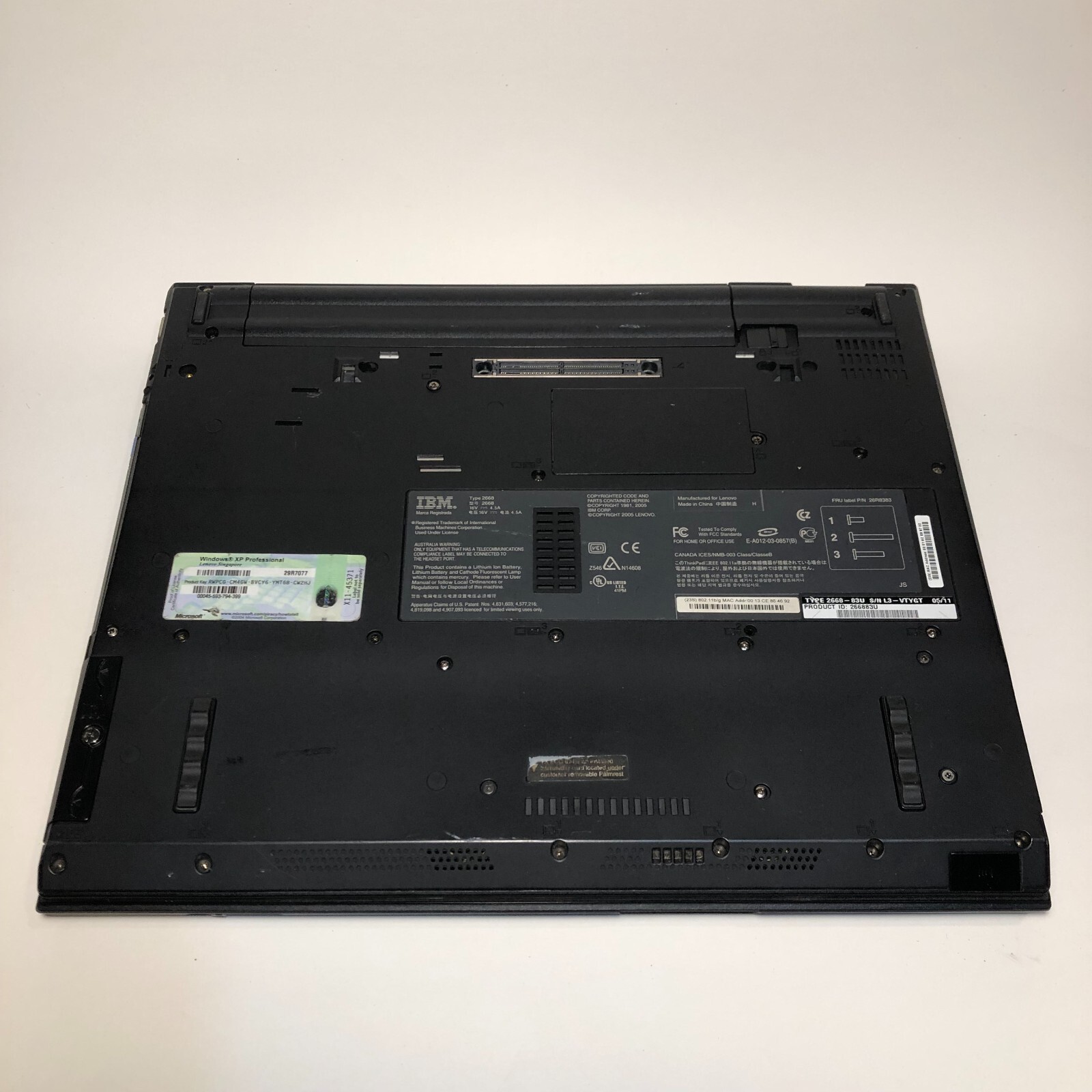 IBM Thinkpad Type 2668 Laptop Doesn’t Turn On AS IS
